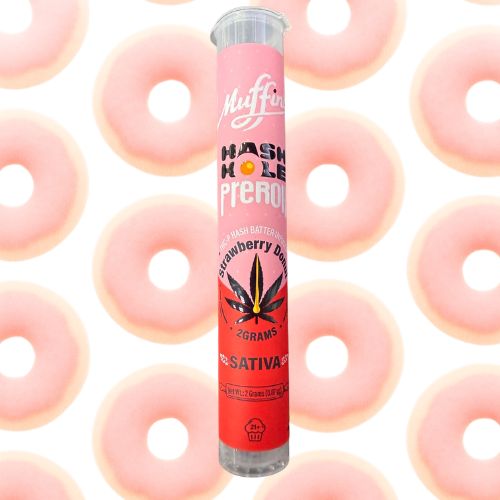Muffins 2g Hash Hole THC-P Hash Batter Preroll - Strawberry Donut (Sativa)
