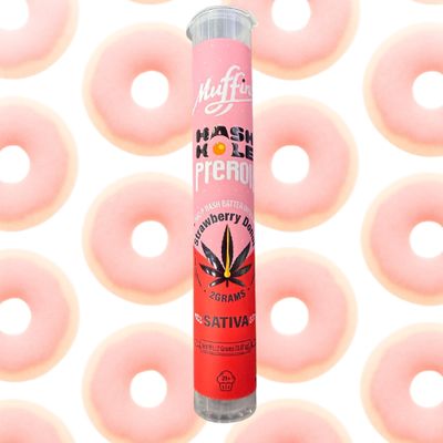 Muffins 2g Hash Hole THC-P Hash Batter Preroll - Strawberry Donut (Sativa)