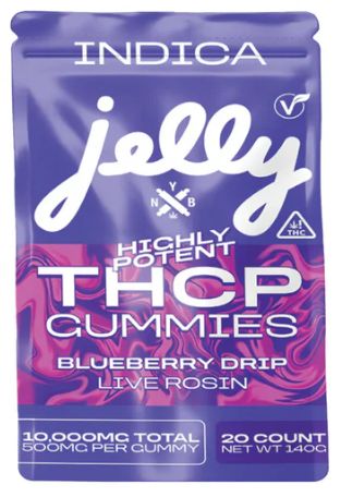 Not Your Bakery - Jelly Live Rosin THCP Gummies - 10,000mg (20ct x 500mg), Choose A Flavor: Blueberry Drip (Indica)