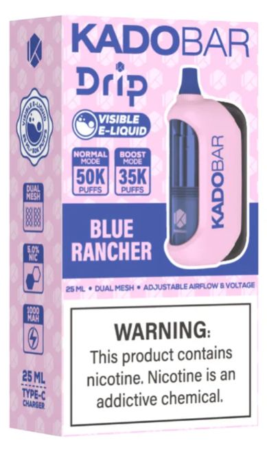 KadoBar Drip 50K, Choose A Flavor: Blue Rancher
