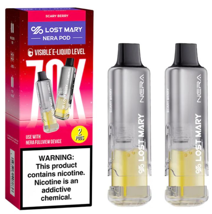 Lost Mary Nera Fullview 70k POD REFILLS, Choose A Flavor: Scary Berry