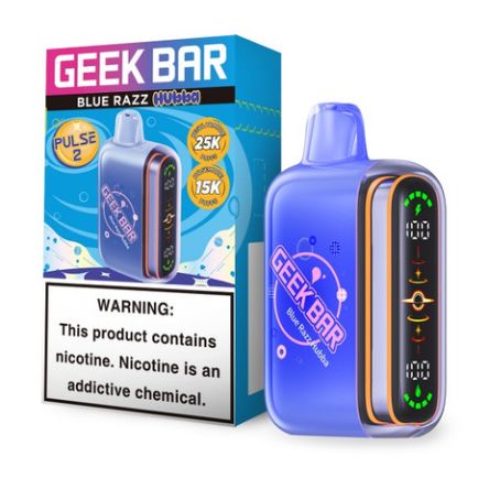 Geek Bar Pulse 2 25K, Choose A Flavor: Blue Razz Hubba