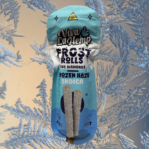 Viva La Hemp 4.5g Frost Rolls 2-Pack Prerolls, Choose a Strain: Frozen Haze (Indica)