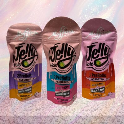 Muffins THC-P 4.2g Variety 2-Pack Jelly Hole Prerolls