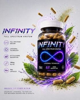 Infinity Full Spectrum Kratom | 10ct | 150mg per capsule