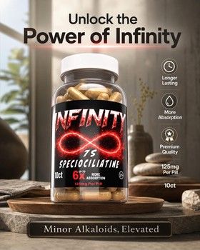 Infinity Speciociliatine and Minor Alkaloid Blend Kratom | 10ct | 125mg per capsule