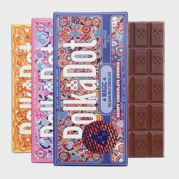 Polka Dot Mushroom Chocolate Bar