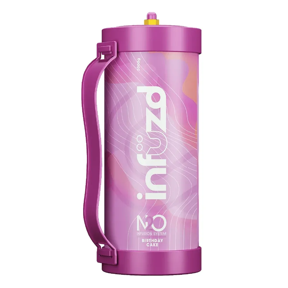 Infuzed N20 Infused Gas Tanks | 2000 Grams, Choose Flavor: Birthday Cake