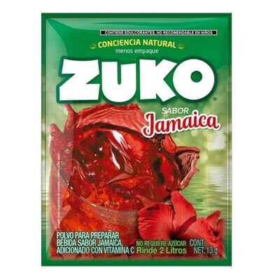 BEBIDA EN POLVO ZUKO SABOR JAMAICA 13 G