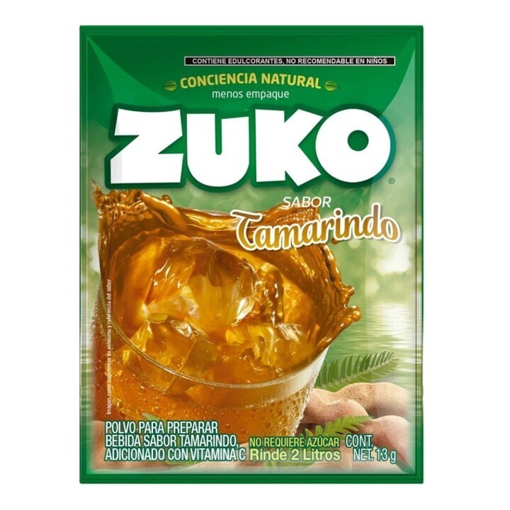 BEBIDA EN POLVO ZUKO SABOR TAMARINDO 13 G