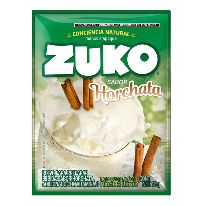 BEBIDA EN POLVO ZUKO SABOR HORCHATA 13 G