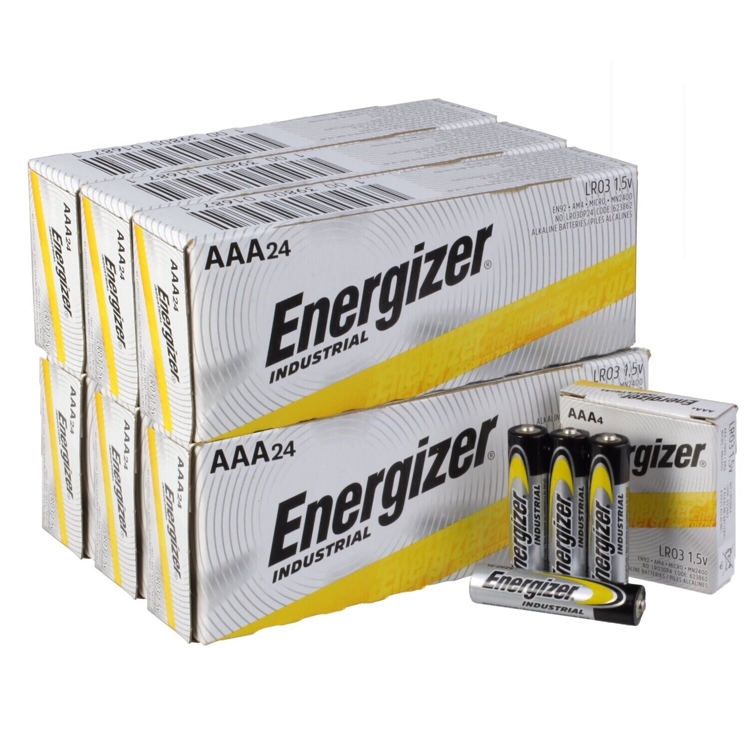 Energizer Industrial AAA Batteries - Box of 24