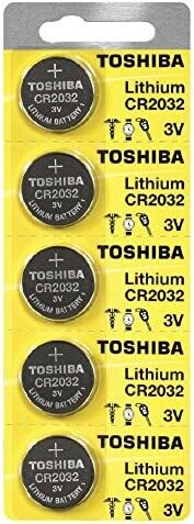 Toshiba CR2032 Key Fob Batteries - Card of 5