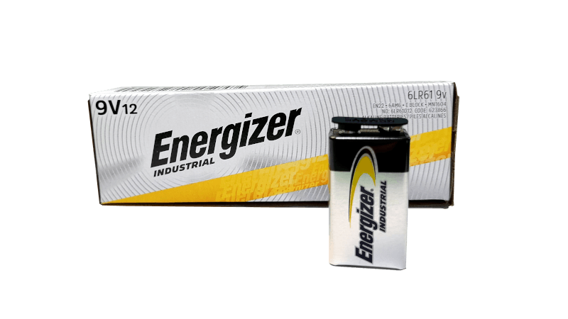Energizer Industrial 9V Batteries - Box of 6