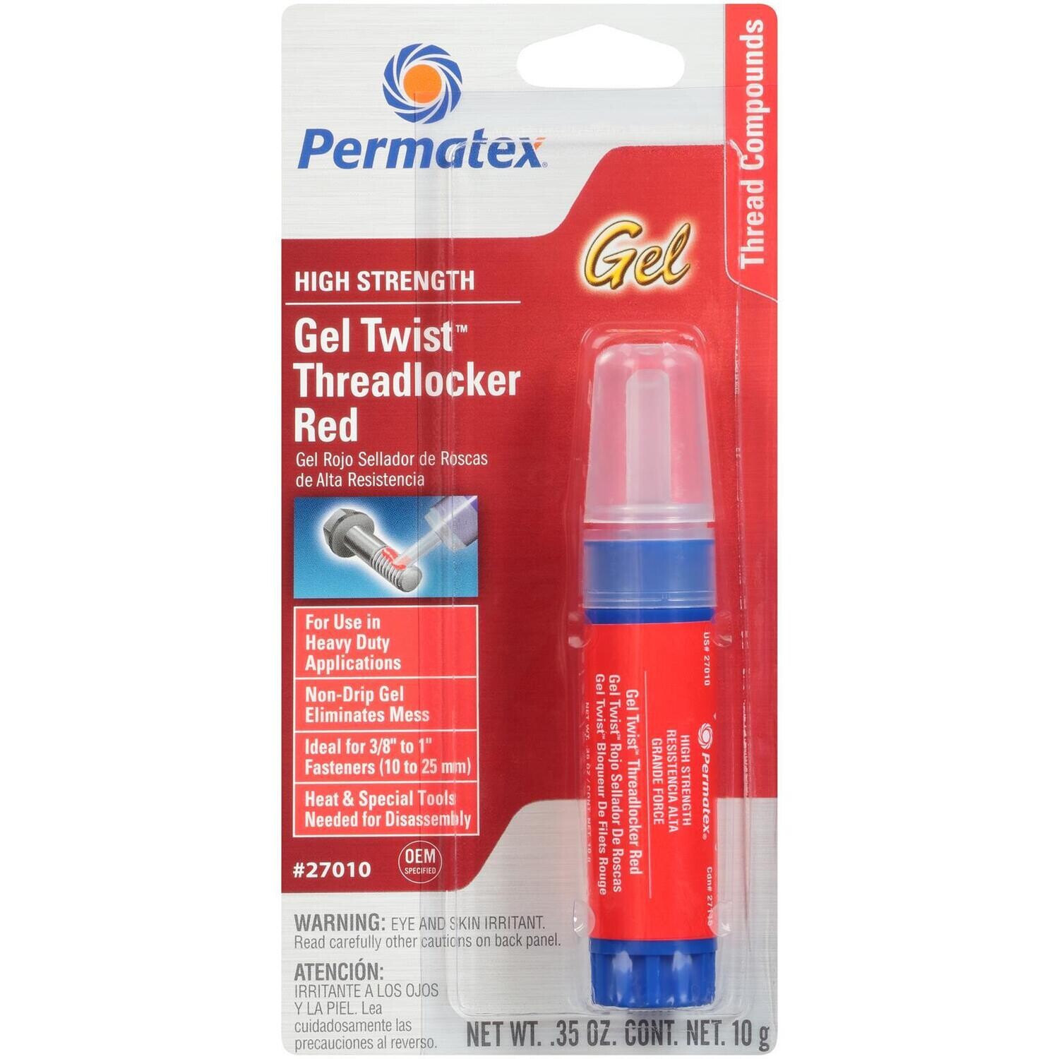 Permatex Red Gel Threadlock