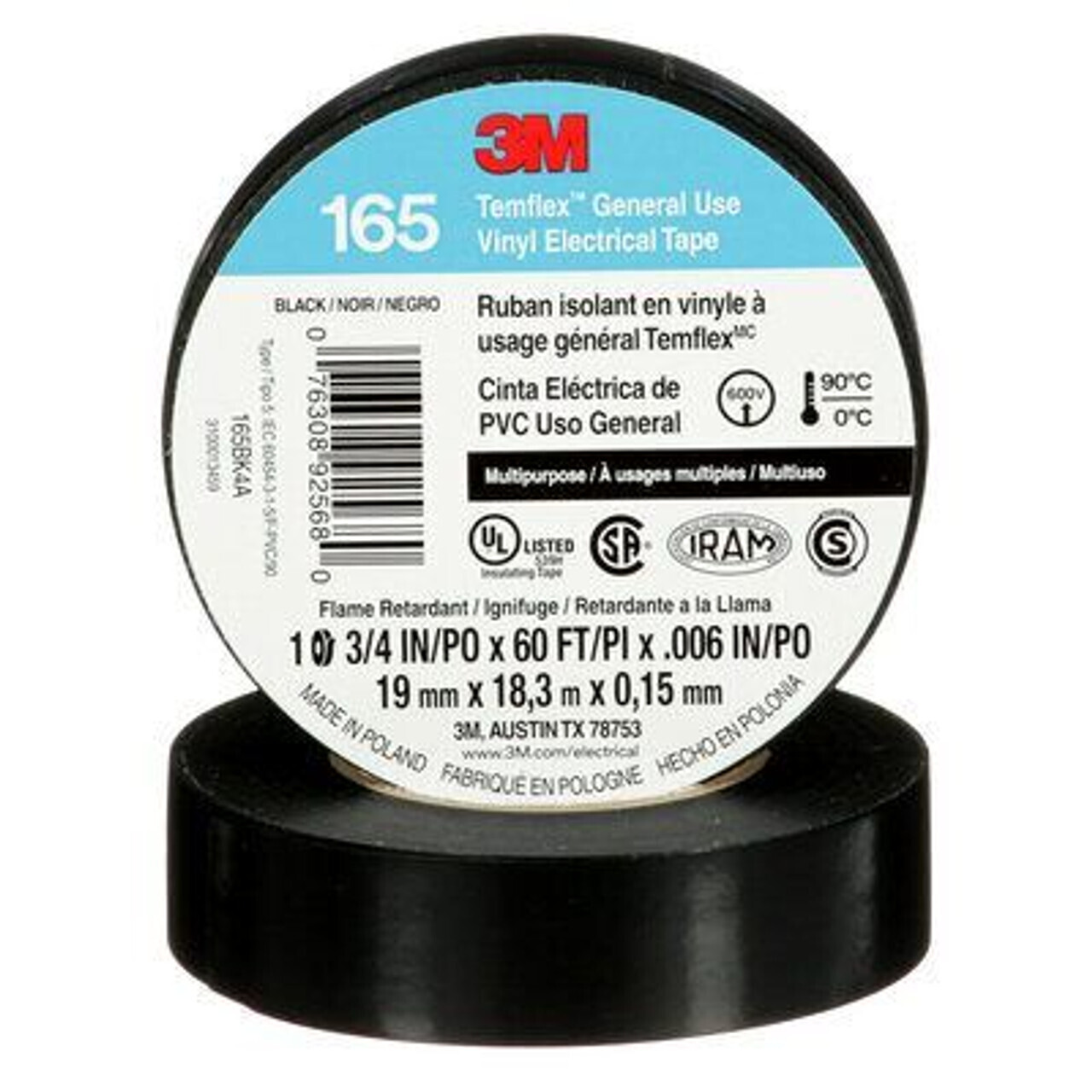 3M Electrical Tape - 3/4" x 60' Roll