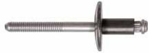 BLACK RIVET ALL STEEL - PACK OF 25