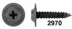BLACK FLAT TOP PHIL SCREW 8X1 - PACK OF 100