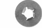 FLAT PUSH NUT- PACK OF 50
