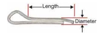 1/8 X 2 COTTER PIN - PACK OF 200