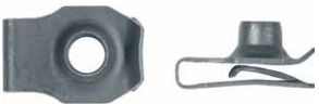 BLACK SHOR EXTRUDED "U" NUTS - PACK OF 25
