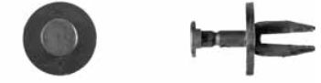 BLACK NYLON BLIND RIVETS - PACK OF 25