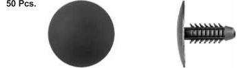 BLACK NYLON FASCIA PANEL RET  - PACK OF 50