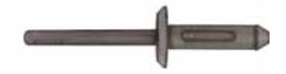 BLACK NYLON RIVET - PACK OF 25