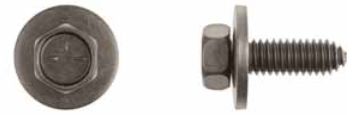 BLACK HEX HEAD BODY BOLT - PACK OF 25