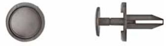 black nylon push type - pack of 25