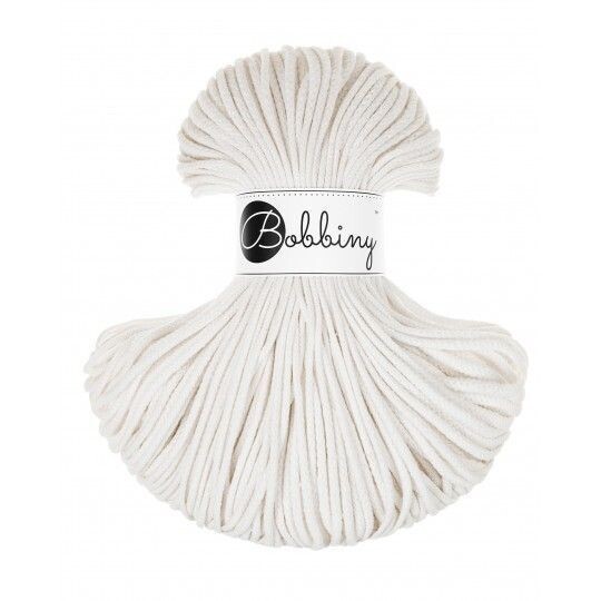 Bobbiny Junior 3mm geflochten, Off White Bobbiny Junior 3mm geflochten, Off White