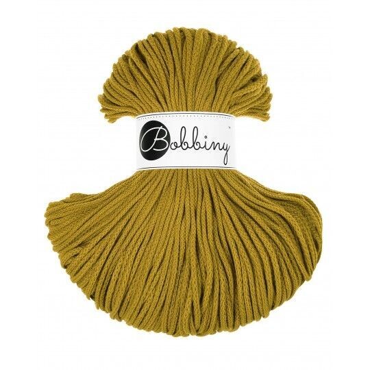 Bobbiny Junior 3mm geflochten, Spicy Yellow Bobbiny Junior 3mm geflochten, Spicy Yellow