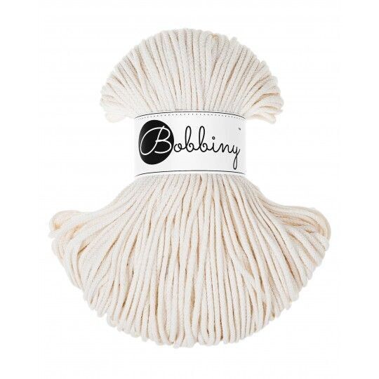 Bobbiny Junior 3mm geflochten, Natural Bobbiny Junior 3mm geflochten, Natural