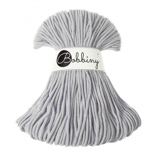 Bobbiny Junior 3mm geflochten, Light Grey Bobbiny Junior 3mm geflochten, Light Grey