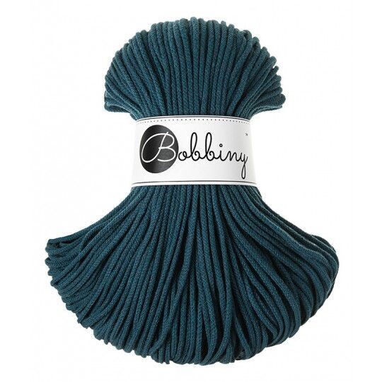 Bobbiny Junior 3mm geflochten, Peacock Blue Bobbiny Junior 3mm geflochten, Peacock Blue