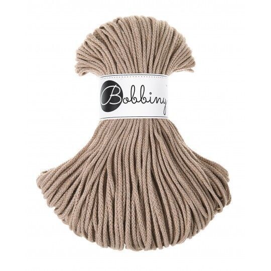 Bobbiny Junior 3mm geflochten, Sand Bobbiny Junior 3mm geflochten, Sand