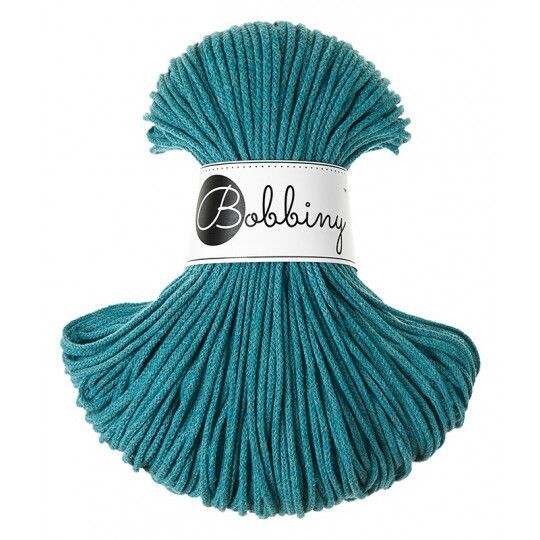 Bobbiny Junior 3mm geflochten, Teal Bobbiny Junior 3mm geflochten, Teal