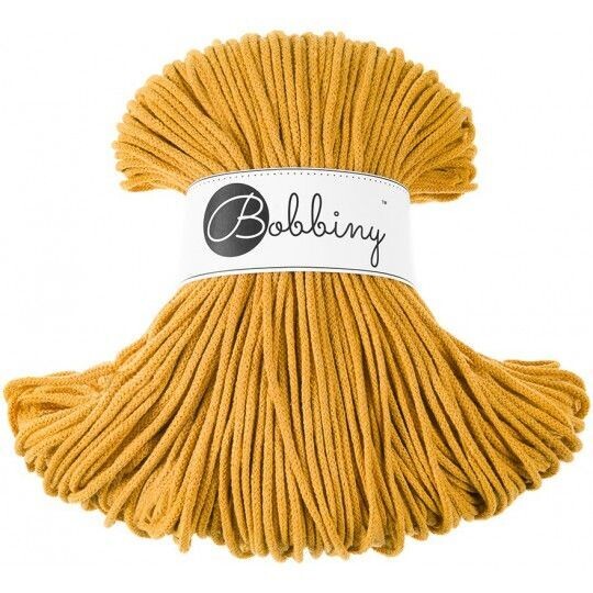 Bobbiny Junior 3mm geflochten, Mustard Bobbiny Junior 3mm geflochten, Mustard