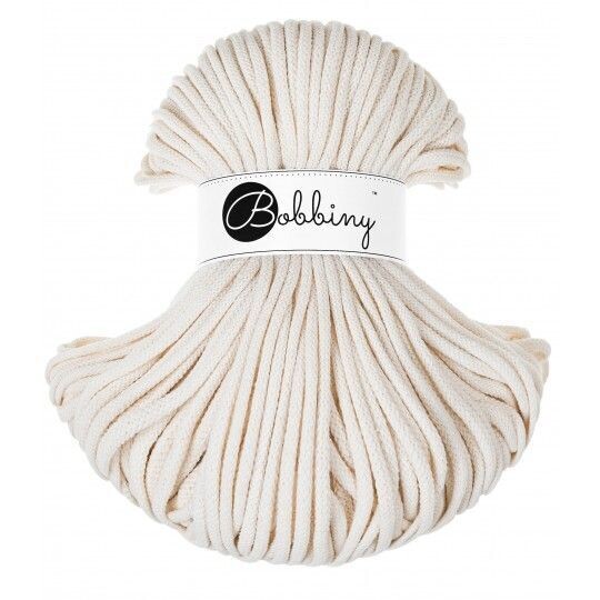 Bobbiny Premium 5mm geflochten, Natural Bobbiny Premium 5mm geflochten, Natural