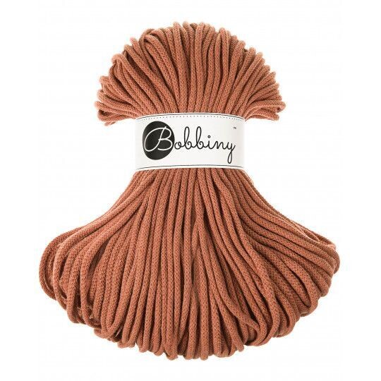 Bobbiny Premium 5mm geflochten, Terracotta Bobbiny Premium 5mm geflochten, Terracotta