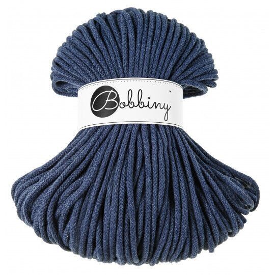 Bobbiny Premium 5mm geflochten, Jeans Bobbiny Premium 5mm geflochten, Jeans