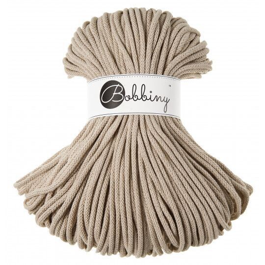 Bobbiny Premium 5mm geflochten, Beige Bobbiny Premium 5mm geflochten, Beige