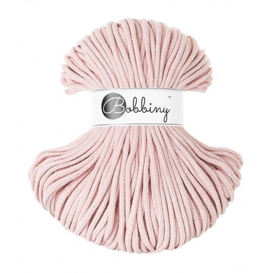 Bobbiny Premium 5mm geflochten, Pastel Pink Bobbiny Premium 5mm geflochten, Pastel Pink