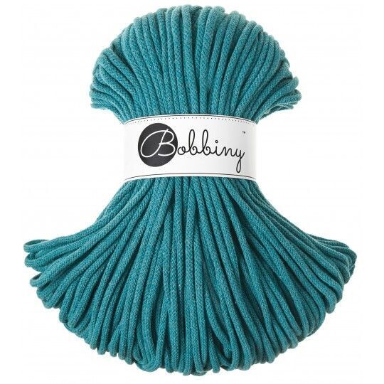 Bobbiny Premium 5mm geflochten, Teal Bobbiny Premium 5mm geflochten, Teal