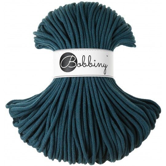 Bobbiny Premium 5mm geflochten, Peacock Blue Bobbiny Premium 5mm geflochten, Peacock Blue