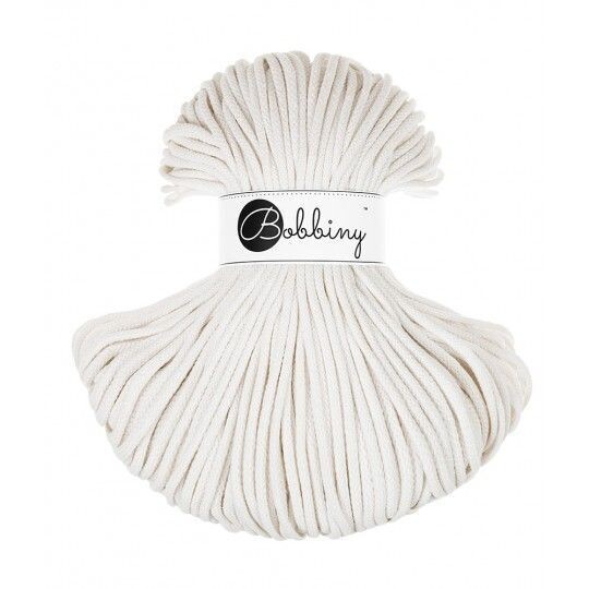 Bobbiny Premium 5mm geflochten, Off White Bobbiny Premium 5mm geflochten, Off White