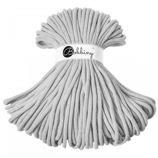 Bobbiny Jumbo 9mm geflochten, Light Grey