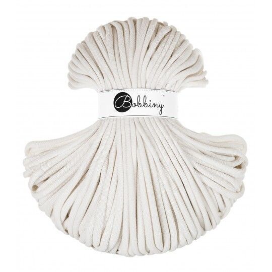 Bobbiny Jumbo 9mm geflochten, Off White