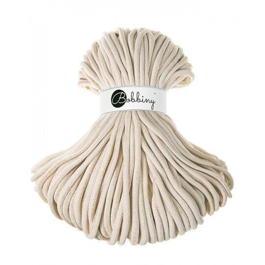 Bobbiny Jumbo 9mm geflochten, Golden Natural