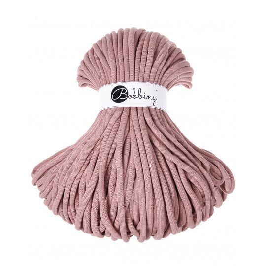 Bobbiny Jumbo 9mm geflochten, Blush